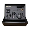 High-end matte ground black coffee pot,304 Stainless steel kettle with small mouth