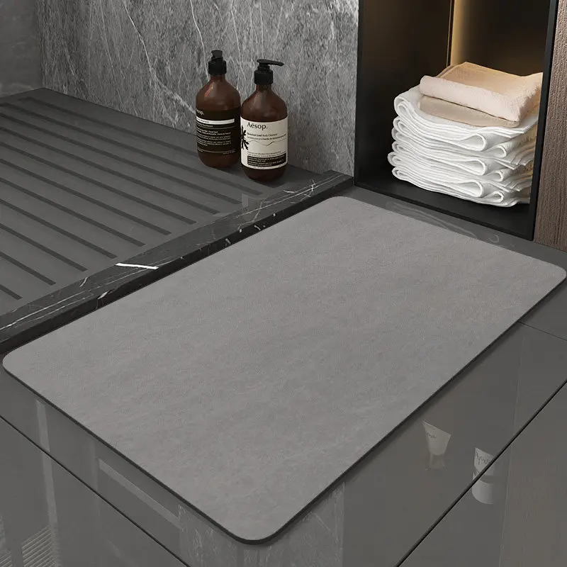 

Soft Fast Drying Non Slip Water Absorbent diatomite bath mat Bathroom Floor Shower Mats