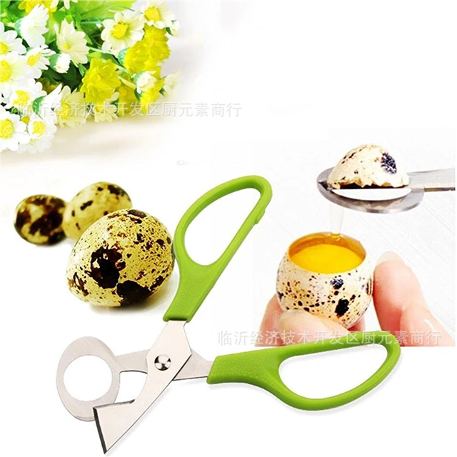 

Stainless Steel Egg Cutter Quail Egg Scissors Kitchen Accessories, As photo