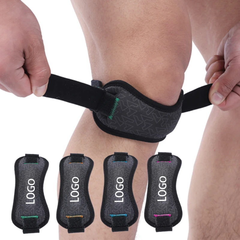 

Free Sample Knee Brace with Silicone Pad ODM&OEM Sports Safety Adjustable Patella Strap Band