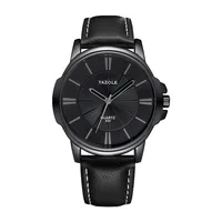 

YAZOLE 332 Black case Fashion Quartz Watch Top Brand Luxury Business Mens Wrist Watch Men Watches Relogio Masculino