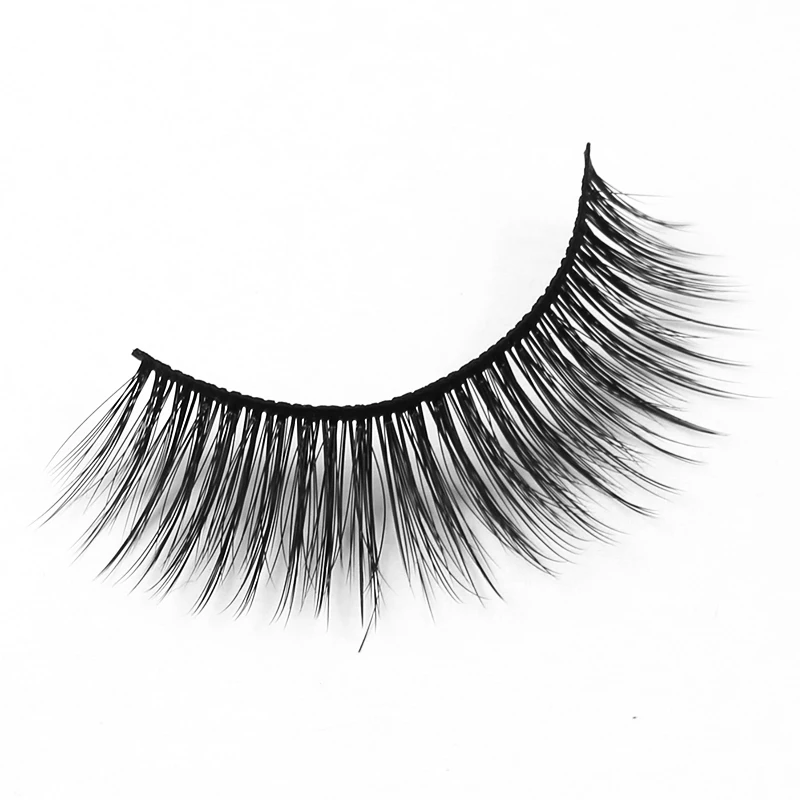 

Fiber eyelashes synthetic eye lashes private label custom packaging box