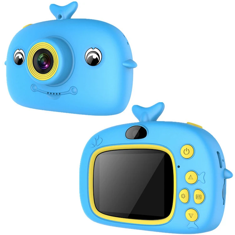 

Children's digital dual camera mini camera toys for kids with photo stickers