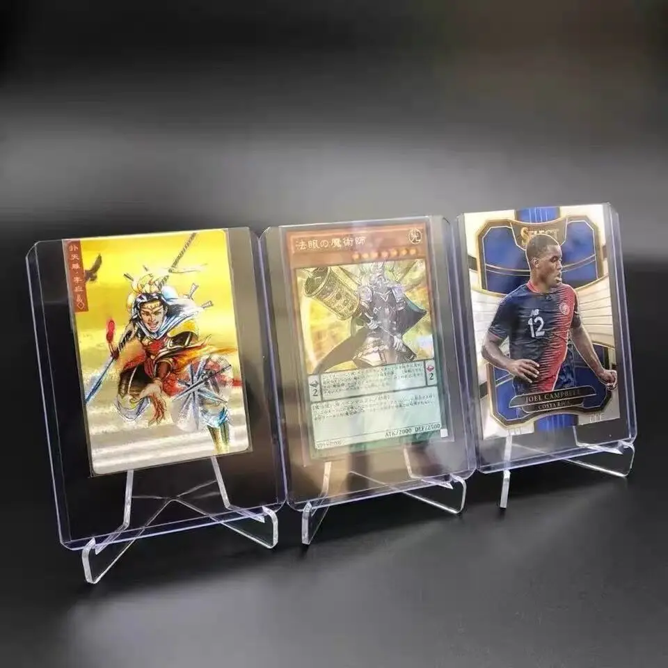

Wholesale Custom Top Loader 3x4 Inch 35pt Plastic Pvc Toploaders Trading Sports Card Holder Sleeves