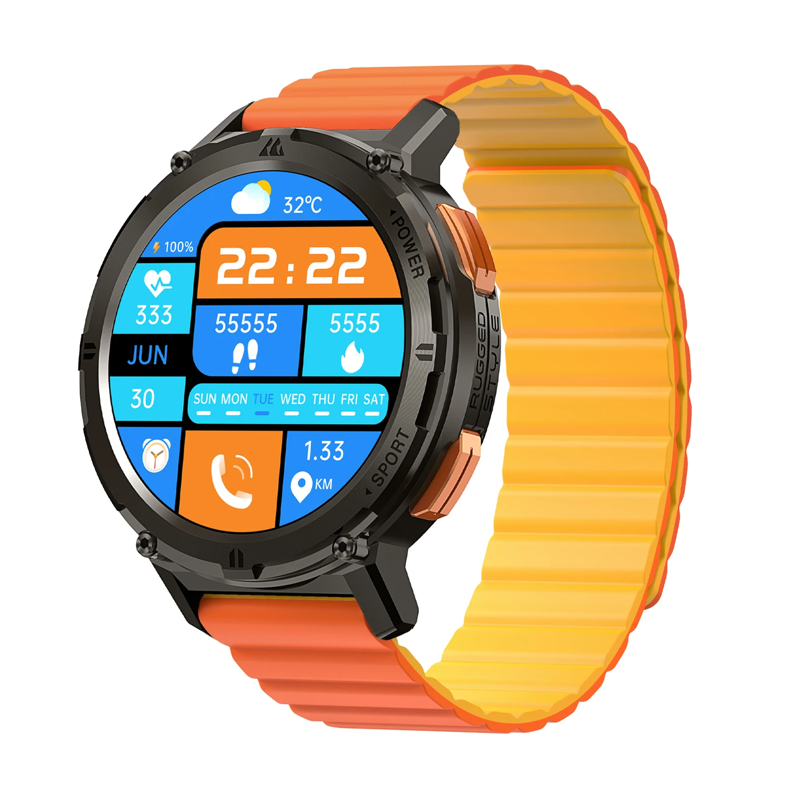 

Magnetic Strap Band for KOSPET TANK M2 / TANK T2 Smart Watch Bands Strap