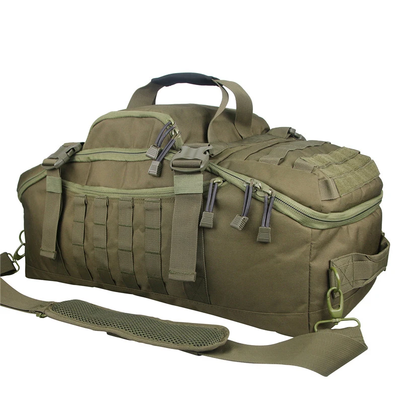 

military tactical backpack travel bag carry all duffle bag electronics organizer kitbag travel sport bag vspink, Black multicam