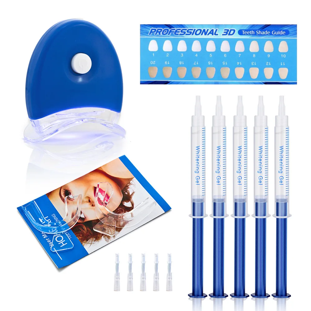 

Professional Dental Bleaching BPA Free Private Logo Cold Led Light Tooth Whitening Pen Home Use Wireless Teeth Whitening Kits, As picture show