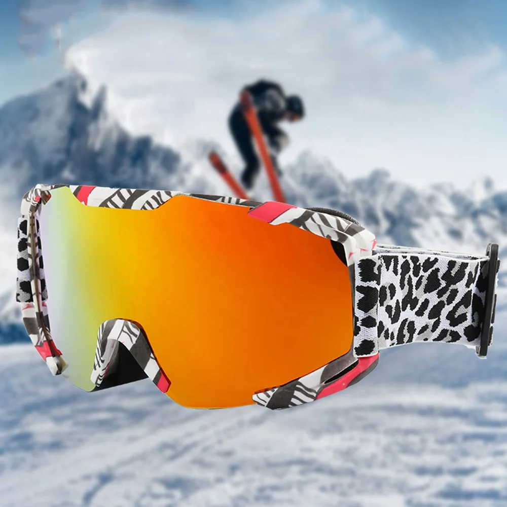 

2021 Winter Skiing Glasses Anti-uv Snowboard Snow Glasses Outdoor Motorcycle Windproof Glasses