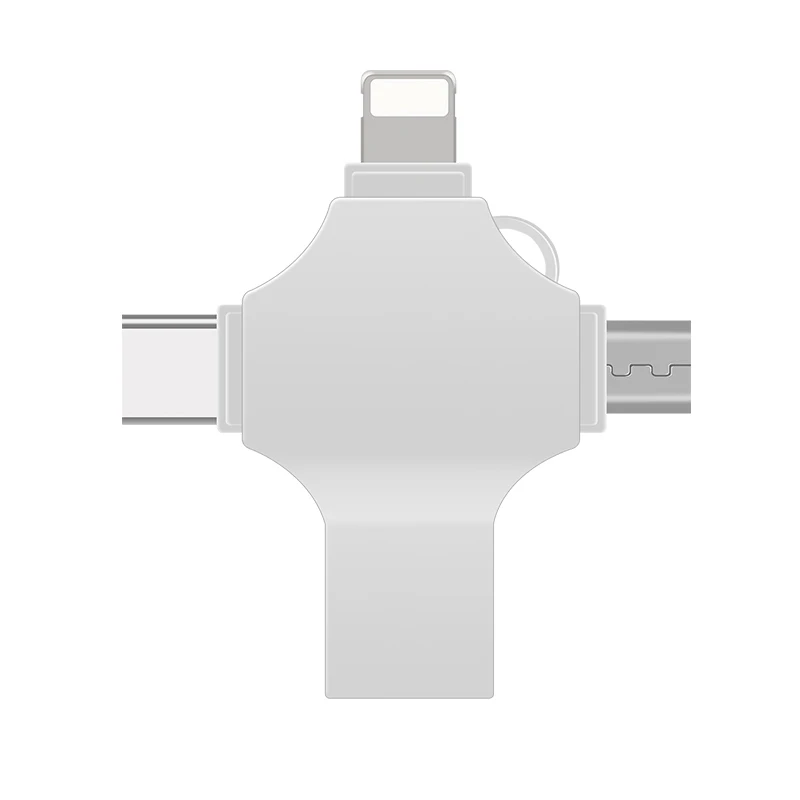 Gitra Hot-sale 4 in 1 Multi-function OTG Usb Flash Drive Customized 32GB 64GB 128GB 256GB Pendrive Flash Drive 16GB 8GB