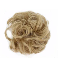 

Artificial Flower Chignon Hair Bun Pieces Updos Wavy Curly Messy Wedding