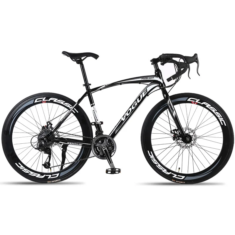 

Factory direct mountain bike road bike 21-speed spoke wheel adult road bike, White, white blue, black and white, black red, black gold, black