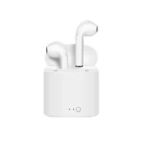 

free sample i7s TWS bluetooth 5.0 wireless earphones real stereo noise cancelling earbuds i7s with charging case for iphone X