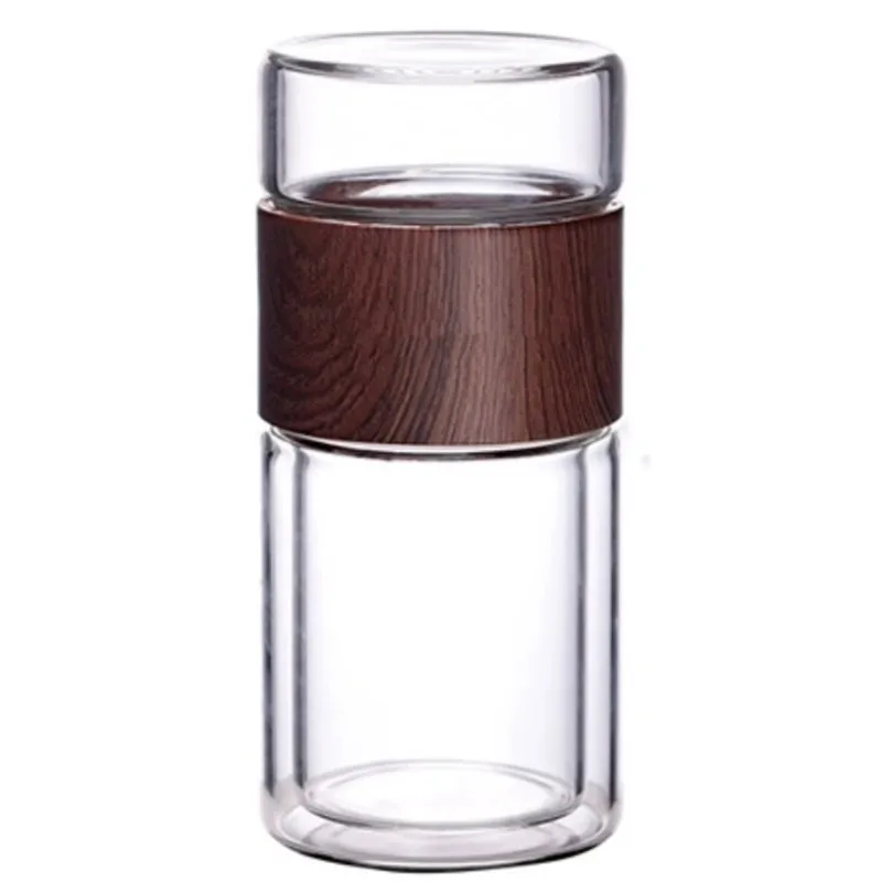 

2020 Most Popular Products Water Bottle Glass Heat Resistant 400ml Glass Tea Infuser Water Bottle