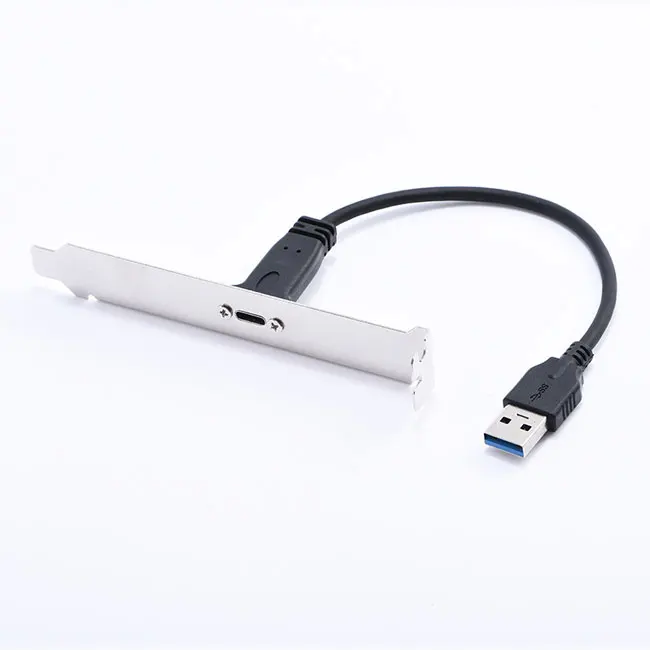 

USB 3.0 male to Type-C 3.1 female extension cable USB C cable with screw baffle data transmission