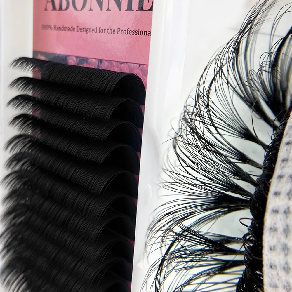 

Abonnie Easy Fan Lash Extensions Wholesale Vendor Dark Easy Fan Lash Extension Trays Easy Blooming Eyelash Extension