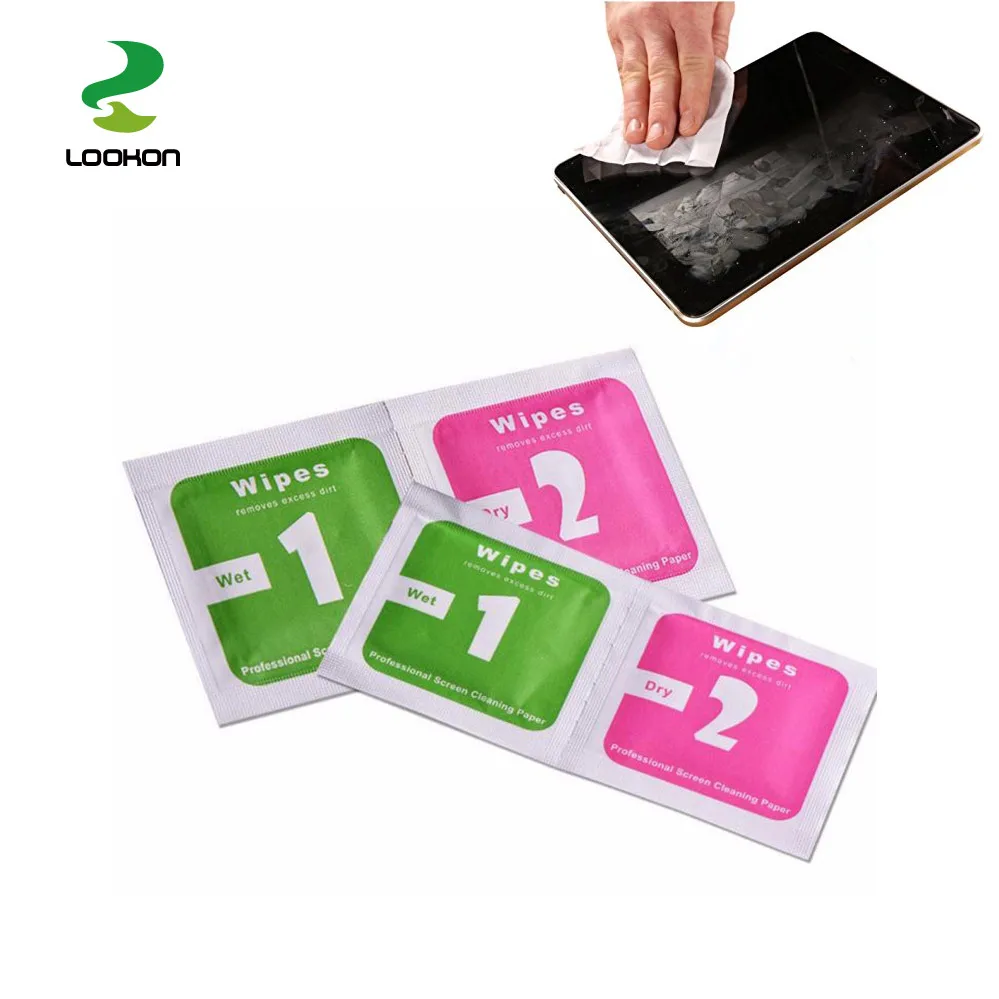 

Lookon Mobile Cell Phone Screen Clean Wipes For Camera Screen Clean In Box Individually Wrapped, White