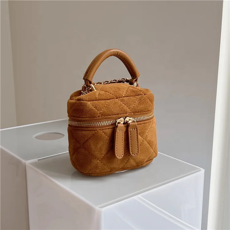 

New Design Stylish Girls Side Bags Shoulder Chain Portable Soft Small Crossbody Bag Women Suede Purse Mini Bag