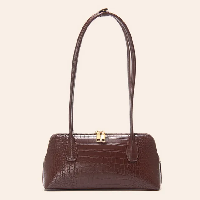 

Elegant handbags vintage clutch bag embossed crocodile effect underarm bag for ladies, Customized