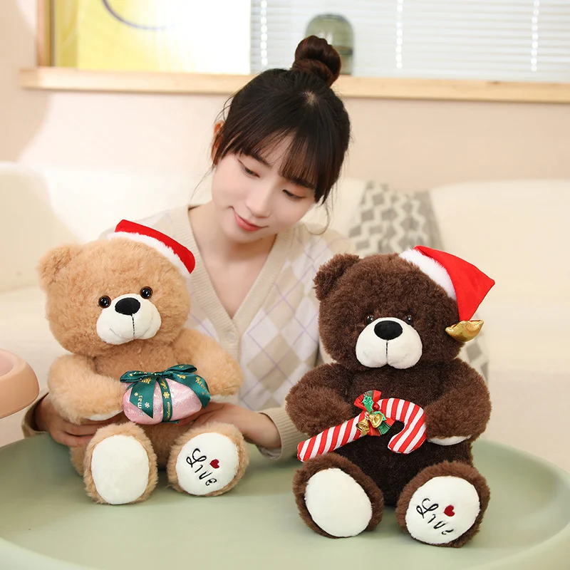 

Christmas teddy bear plush cute animal toys bear for kids