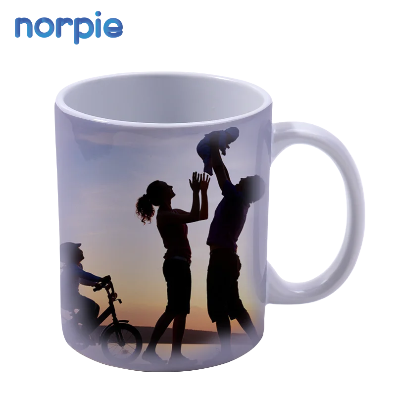 

2021New Class A Sublimation Print 11oz Simple White Coffee Cups Ceramic Mug White, White color