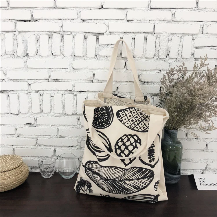

Wholesale Promotional Printed Logo Eco Friendly Calico Large Cotton Canvas Women Gift Tote Custom Design Cotton Bag, Customized color