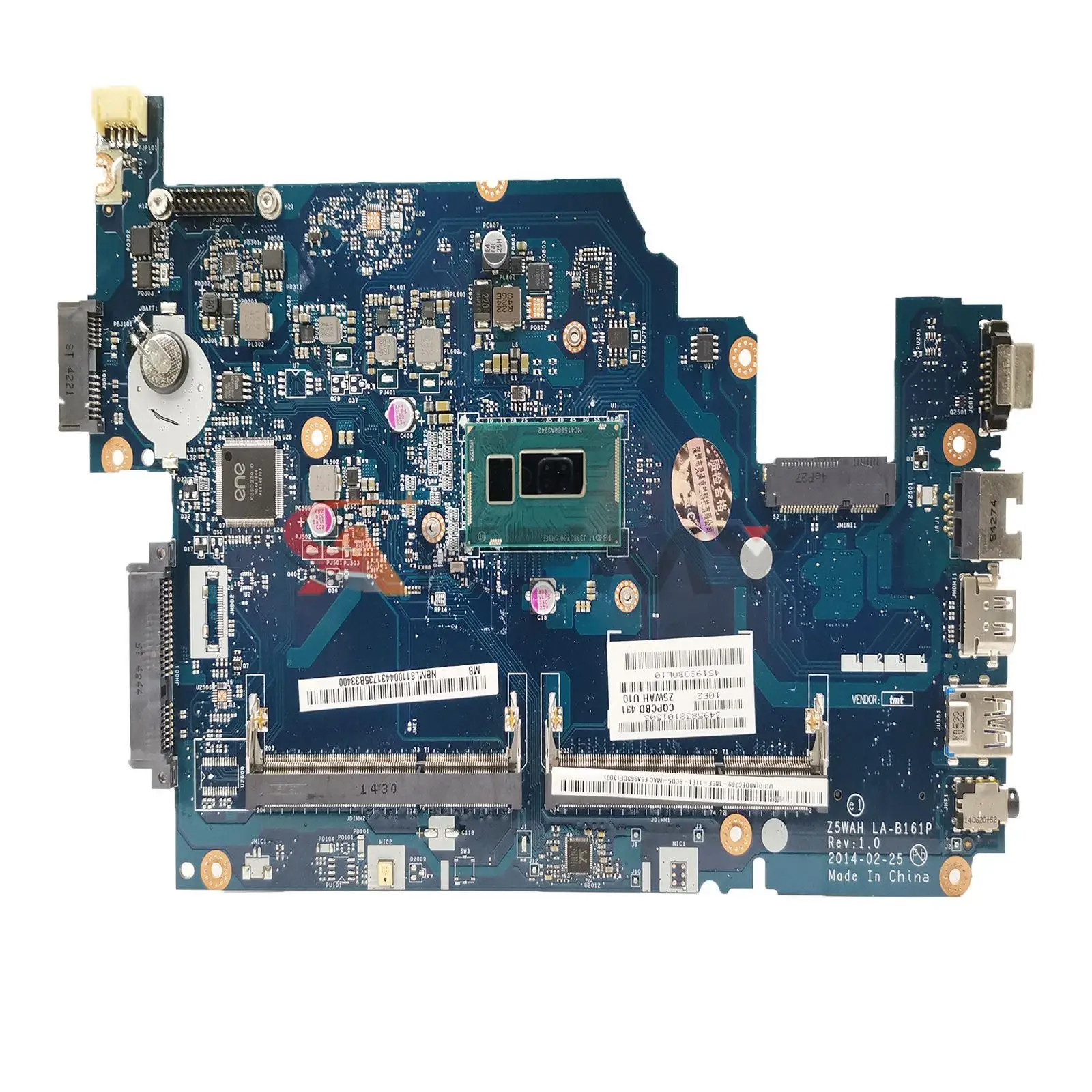 

LA-B161P Mainboard For Acer Aspire E5-531 E5-571 Laptop Motherboard i3 i5 i7 4th Gen UMA DDR3L