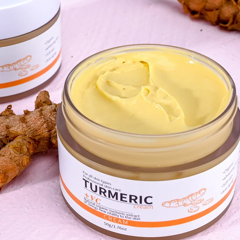 

Herb Turmeric Cream Repair Acne Scar Skin Whitening Cream Vitamin C Dark Spot Treatment Moisturizer Face Tumeric Cream, As the picture shows