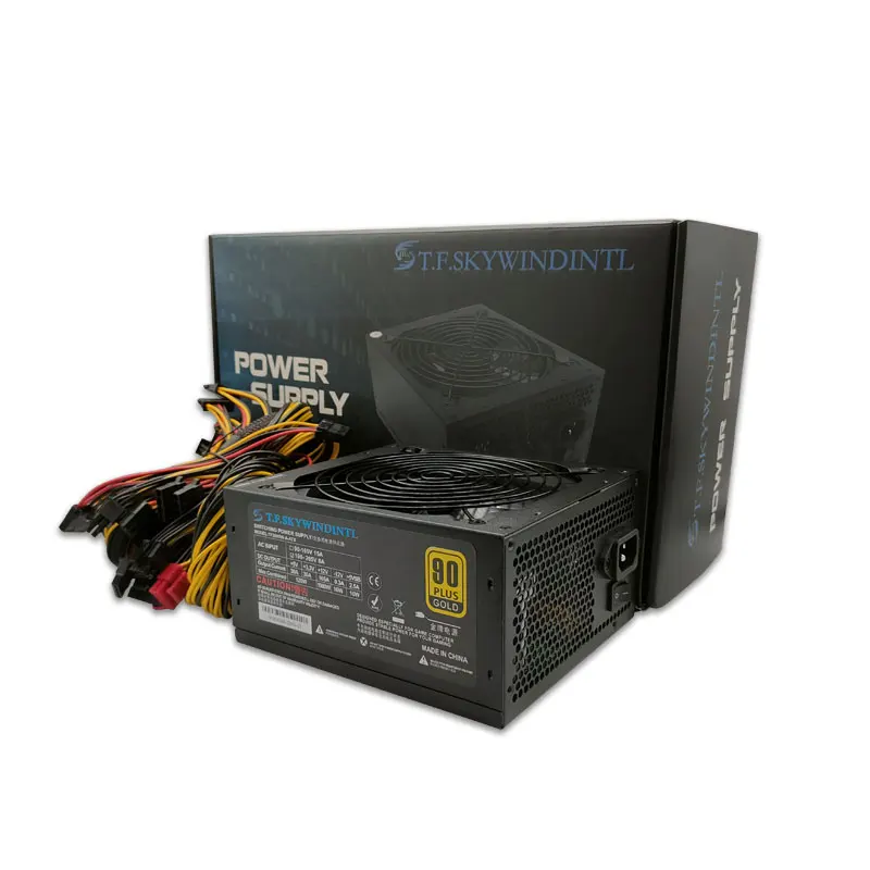 

T.F.SKYWINDINTL ATX 1600W 1800W 2000W 3600W 90PLUS Gold PSU PC Gaming Power Supply Support 6 GPU 8 GPU