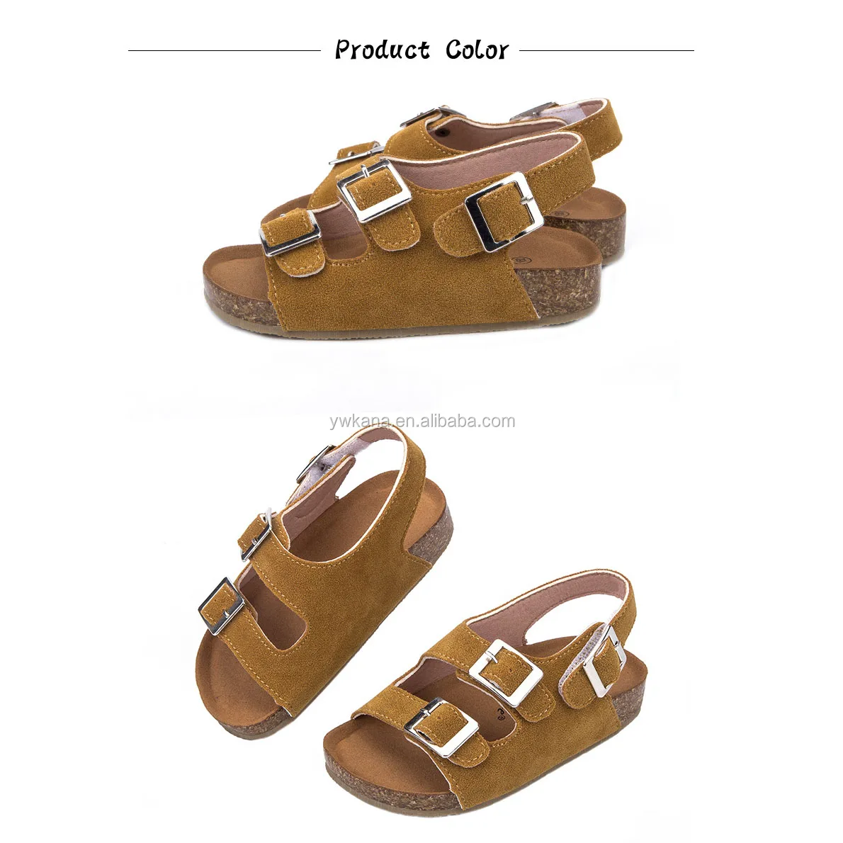 

2020 Newest Kids Summer Open Toe Sandals Wholesale High Quality Kids Beach Girls Cork Sandal, 11 color can mix