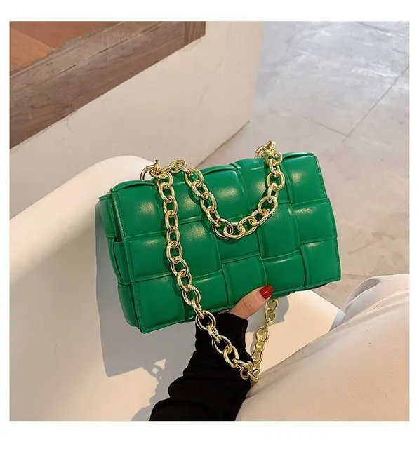 

Hot Sale Trendy Luxury Women Hand Bags For Wholesale Woven Sling Bag With Chain Cassette Padded Crossbody Women Handbag New, Customizable