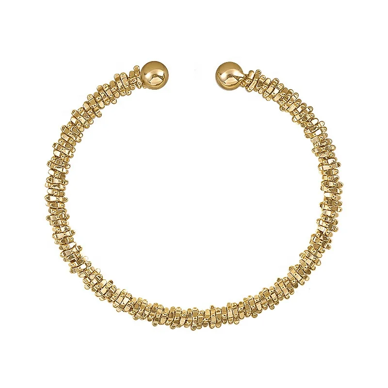 

Trendy Fashion Open Gold Plated Bangle For Girls