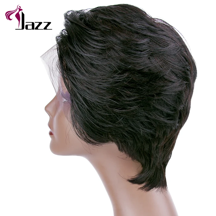 

super short ventilation pixie wigs, low cut layered vigorouns pixie cut lace front human hair wig