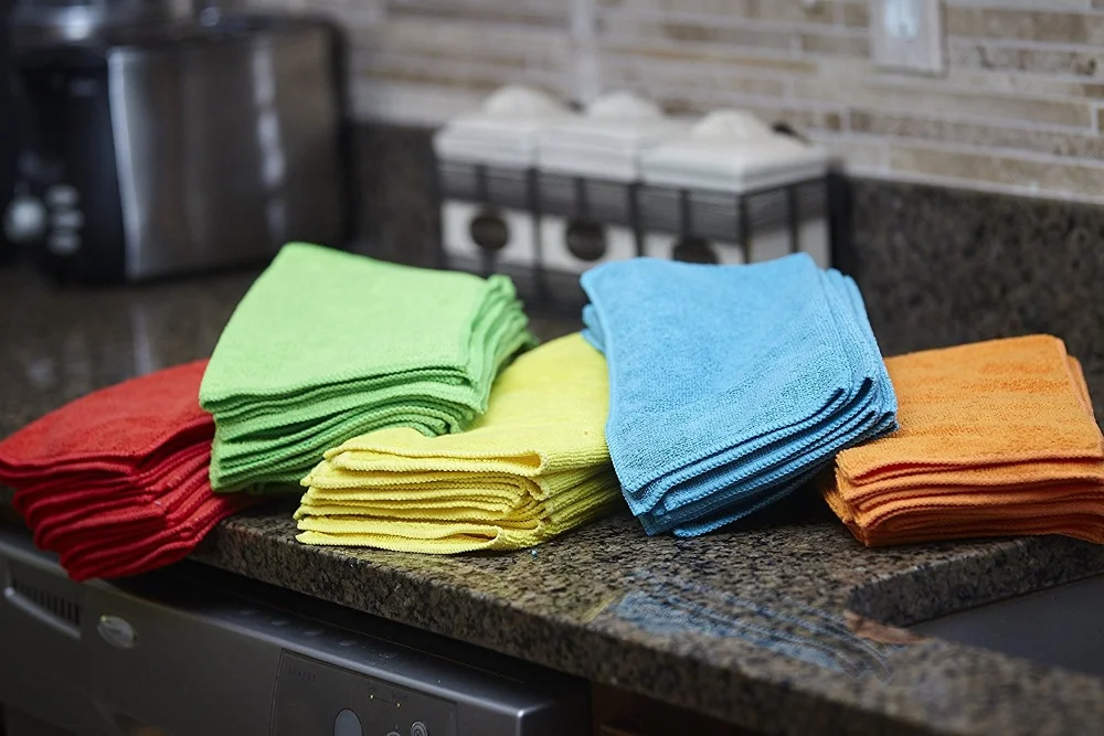 
Wholesale Microfiber cleaning towel/micrfiber cleaning cloth for kitchen, car or other cleaning 