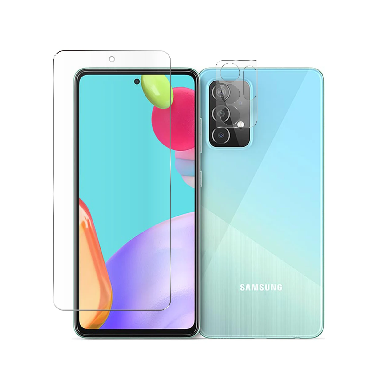 ultra-clear transparent for samsung galaxy a52 5g& a51 tempe