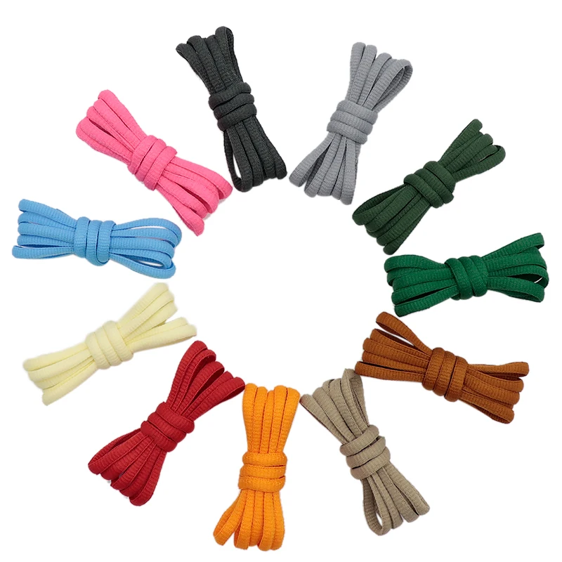 

Coolstring Shoes Accessories Manufacturer Length 120CM semicircle solid color shoelaces for Trendy Shoes, Customized