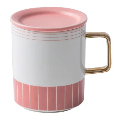

301-400ml Nordic luxury creative ceramic Coffee cup, As the picture show