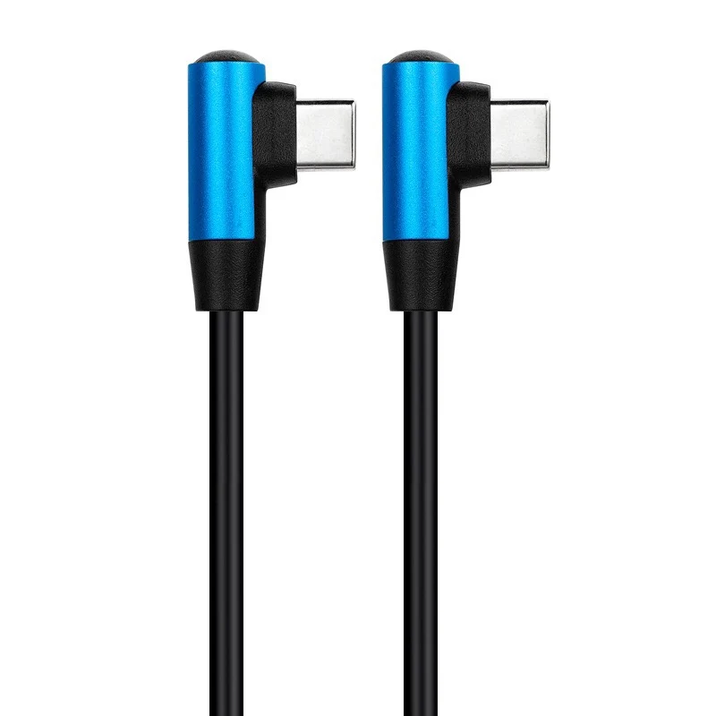 

2m Metal shell colorful 480mbps 90 degree USB Type C male to Type C male cable