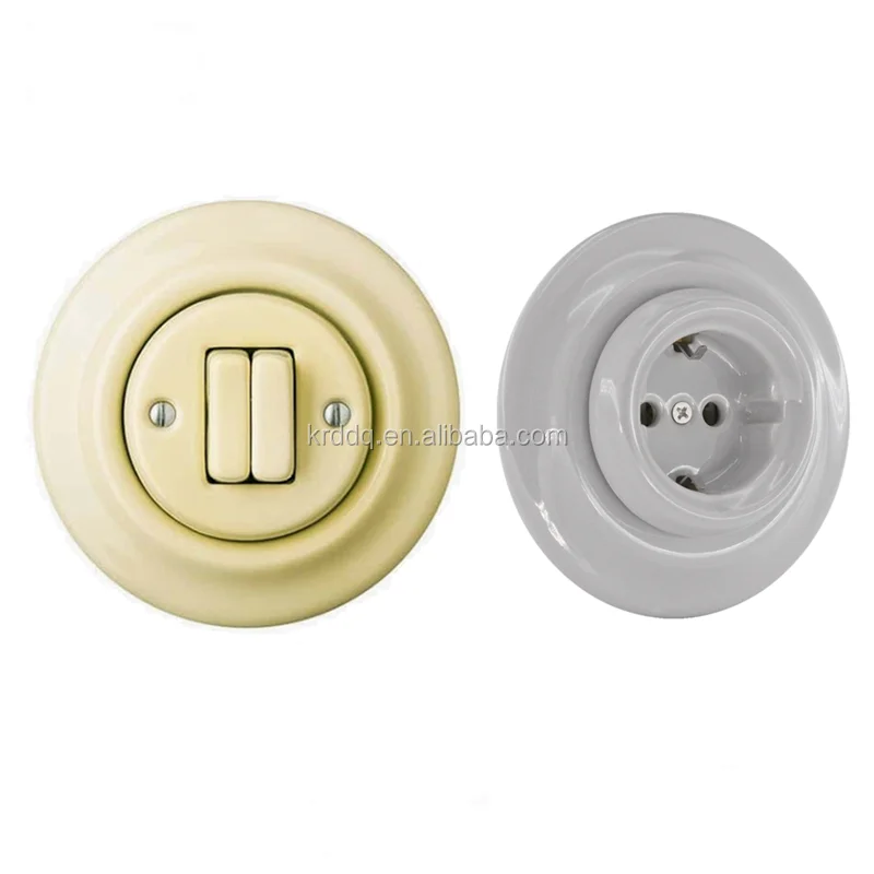 Interruptor Giratorio De Cerámica De Estilo Antiguo Europeo,Interruptor