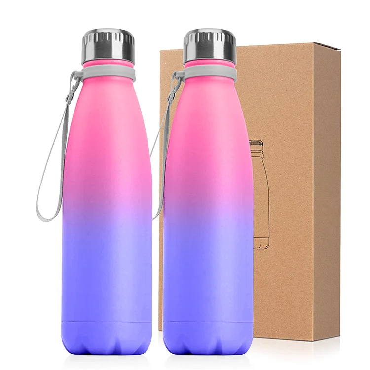 

500ml Amazon Top Selling Eco friendly Gym Drink Double Wall Sport Insulated Custom Stainless Steel Water Bottle, Customized according to pantone color codes