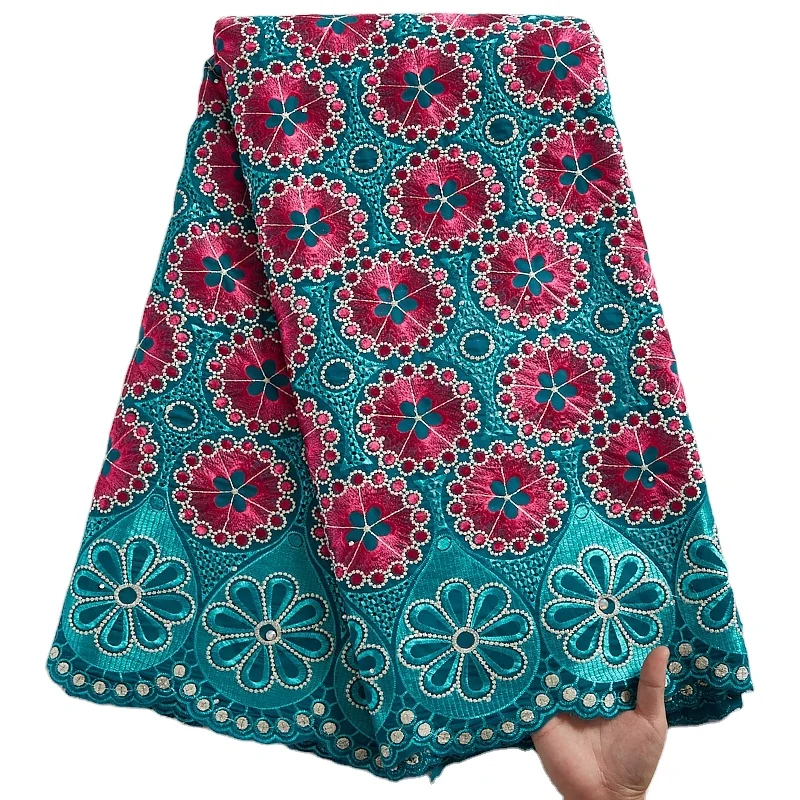 

New Onion Pink Swiss cotton Lace In Switzerland African Lace Fabric With Stones Tulle Lace Fabric High Quality For Wedding 1467, As shown in the photos