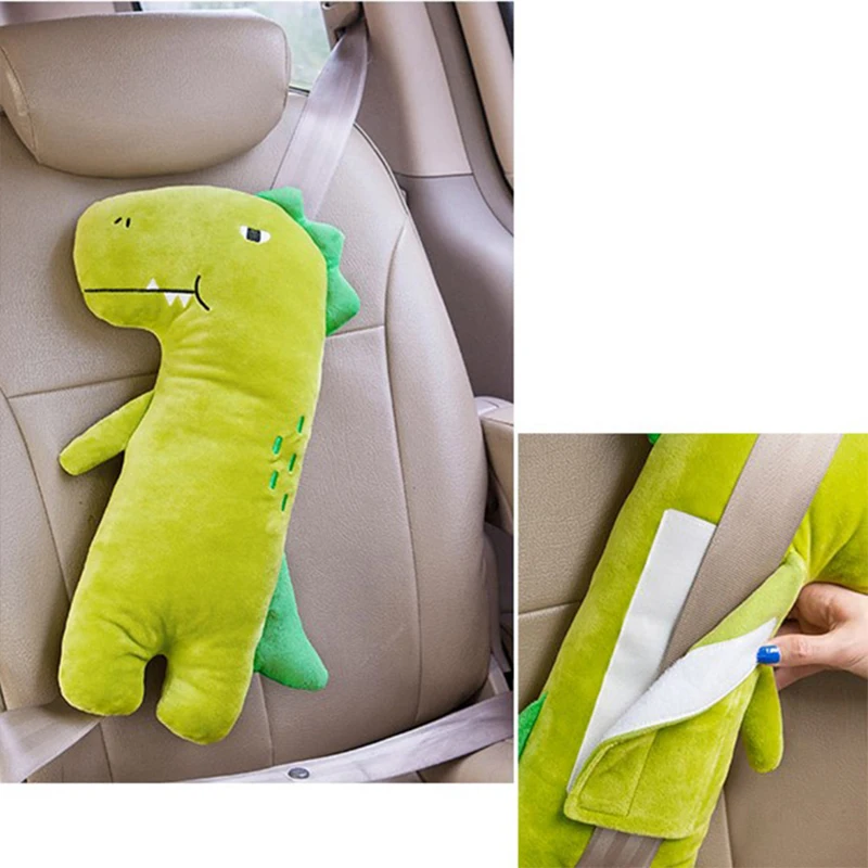 Children Plush Doll Car Seat Belt Covers Strap Pillows Safety Seatbelt