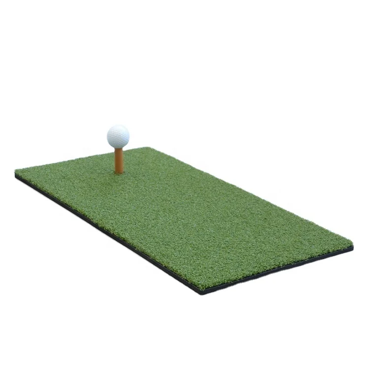 

30x60cm Mini Golf Hitting Putting Practice Mat for Chipping Driving, Green+black