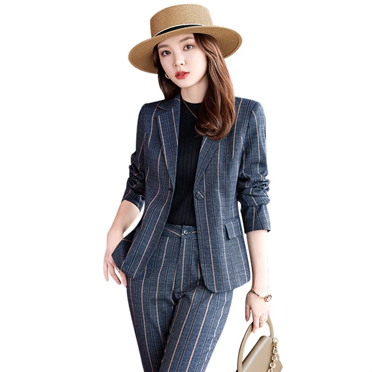 

High Quality Ladies Blazers Suit Two Piece Sets Woman Blazer Jacket and Pants Set for Women