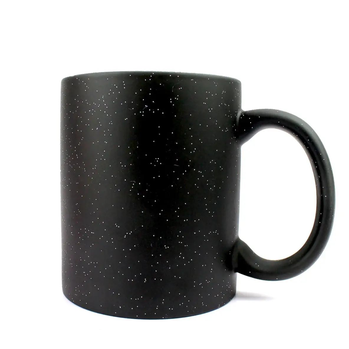 

Hot Sale 11oz Sublimation Ceramic magical Coffee Mug Custom Logo Glitter Whole Color Changed Ceramic Mug with Round Handle