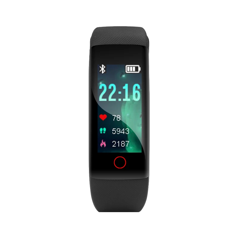 

Full touch smart watch band operation switch charging voltage 5V current 1A-2.1A charging time 2 hours CPU NORDIC 52832 HL109, Black/blue/red/purple/green