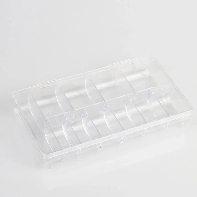 

11 Grids Nail Art Box Empty nail art tip storage box, As shown