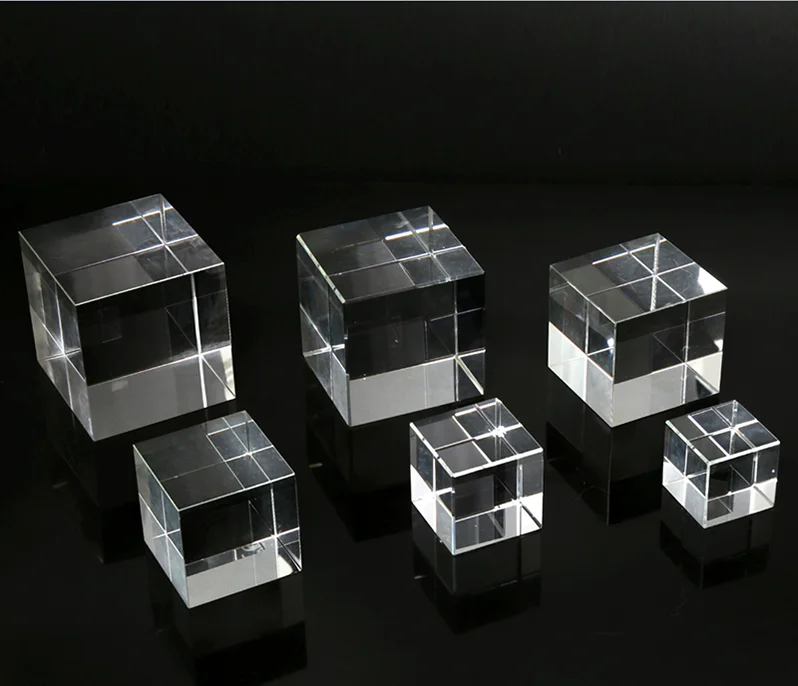 
3d laser glass cube paperweight crystal cube 
