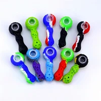 

Honeycomb Glass Smoking Bee Pipe Food Grade Silicone Smoking Pipe Honeycomb Hot Selling Weed Pipes
