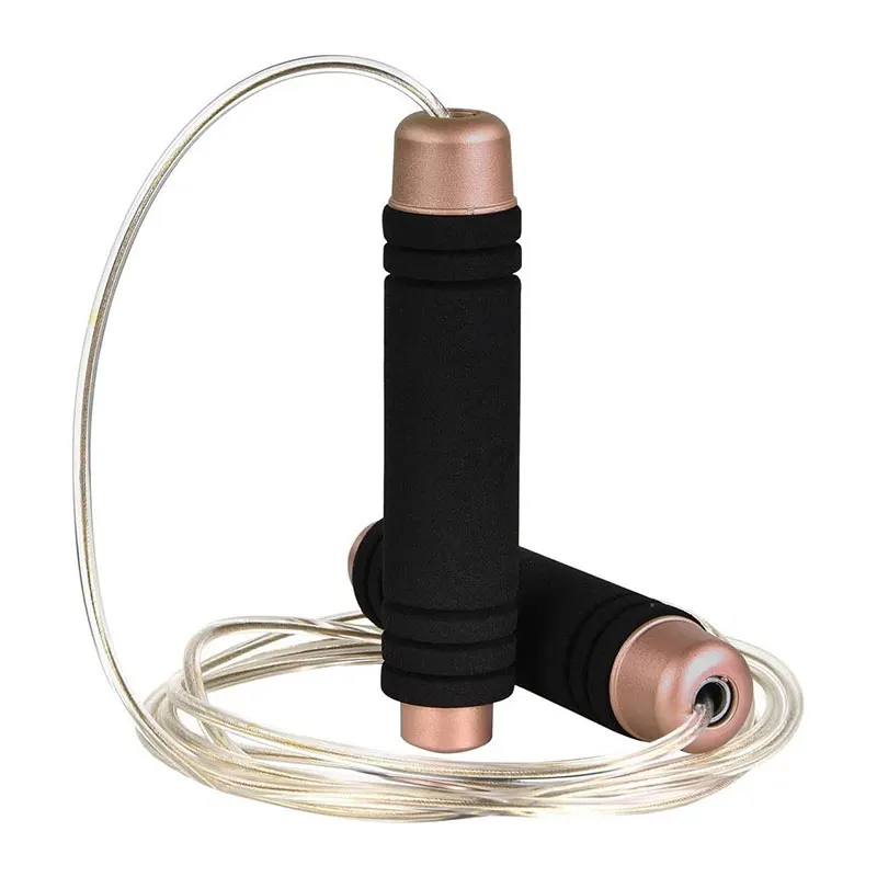 

2020 Aluminum Jumping Rope Weighted Bearing Springseil Jumprope Crossrope Speed Attrezzi Palestra Steel Pink Skipping Rope