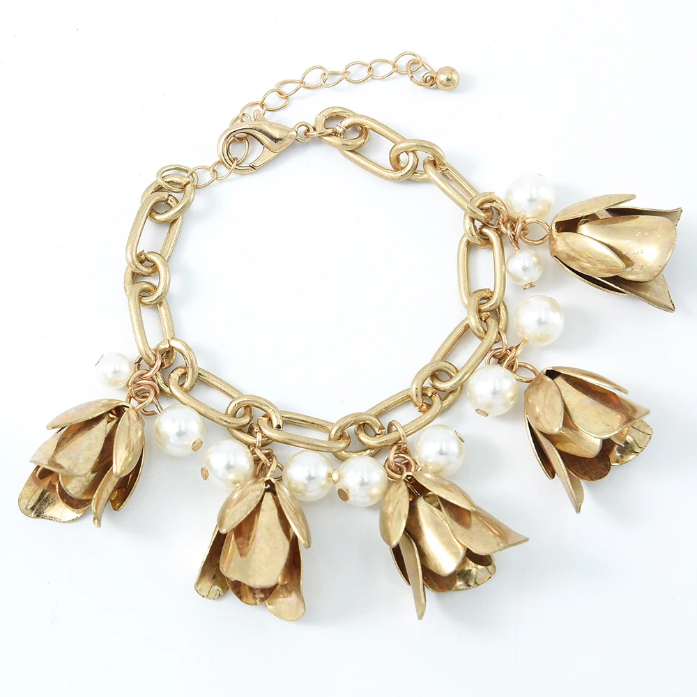 

Veijer Wedding Jewelry Party Luxury Flower Rose gold bracelets for Women Bracelet 2021